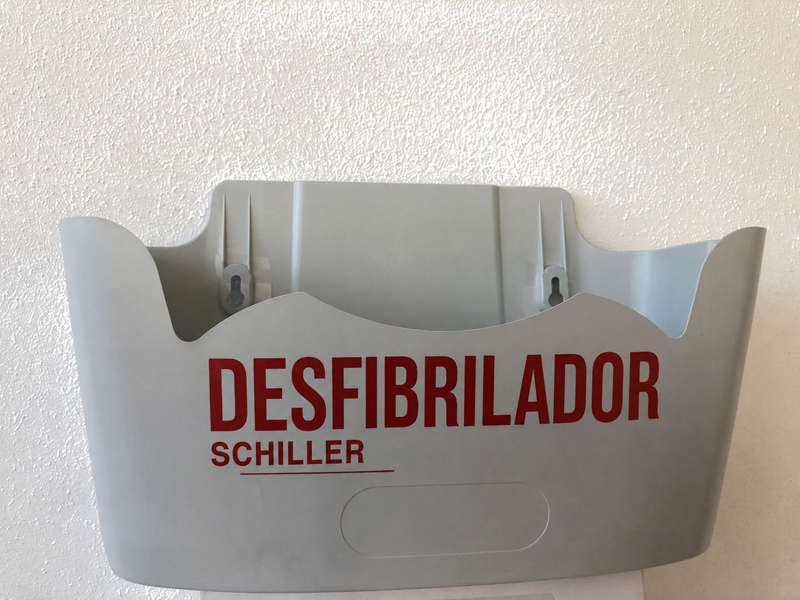 Soporte de vehículo y pared para desfibrilador AED, compatible con equipos Notfallretter.de y Schiller.