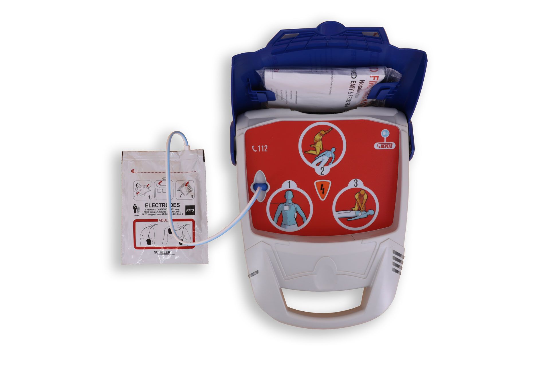 Notfallretter.de® DEA Net automático – Desfibrilador conectado con plataforma online LifeDataNet® G2