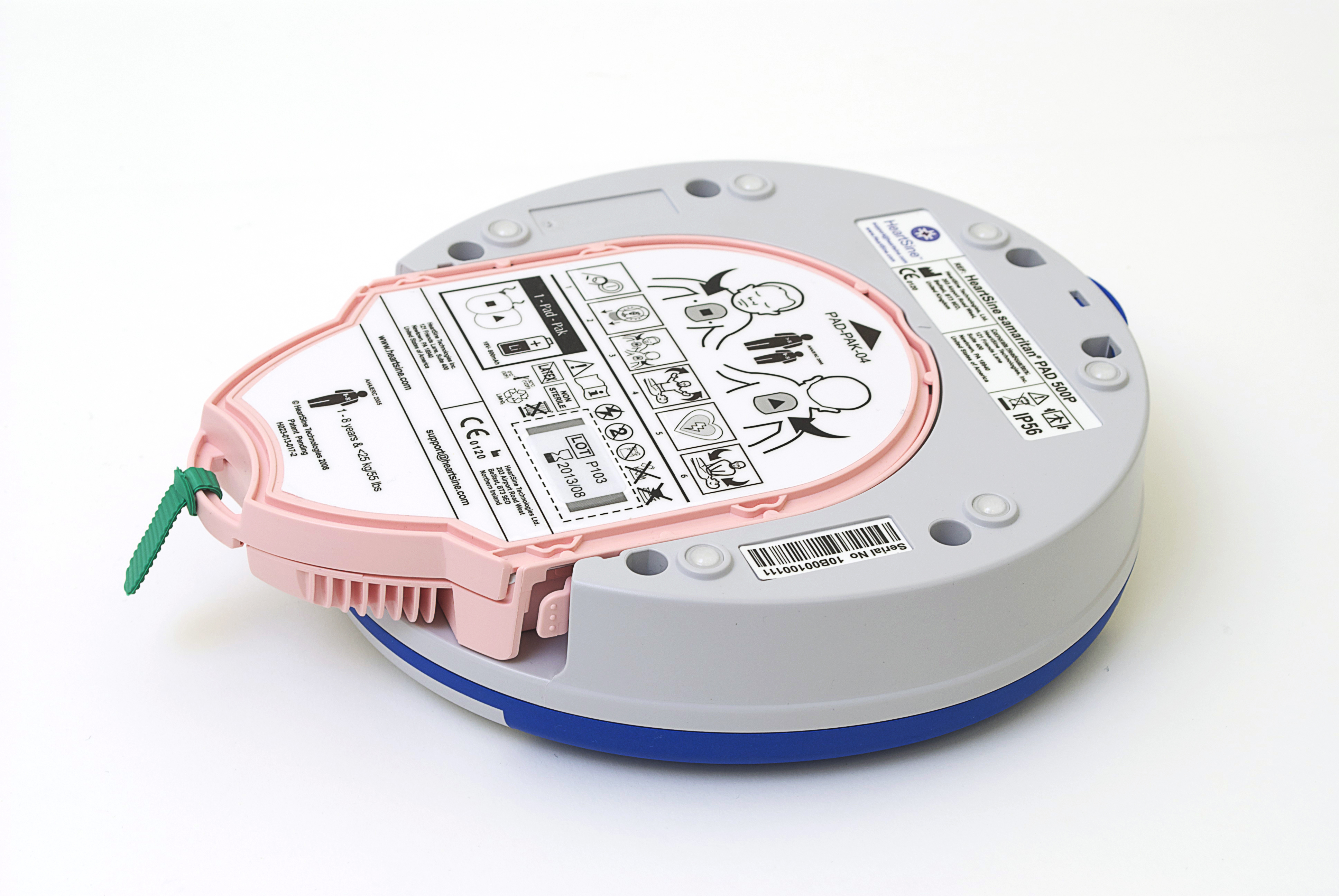 Heartsine Samaritan Batterie/ Elektroden Kassette Pad-Pak 04 für Kleinkinder < 8 Jahren