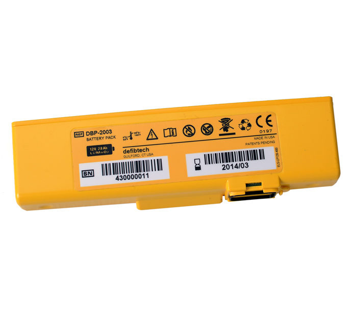 Batería compatible con desfibriladores Defibtech Lifeline y Lifeline AUTO